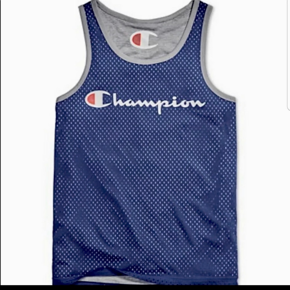 Champion Mens Tank Top Reversible Mesh Jersey